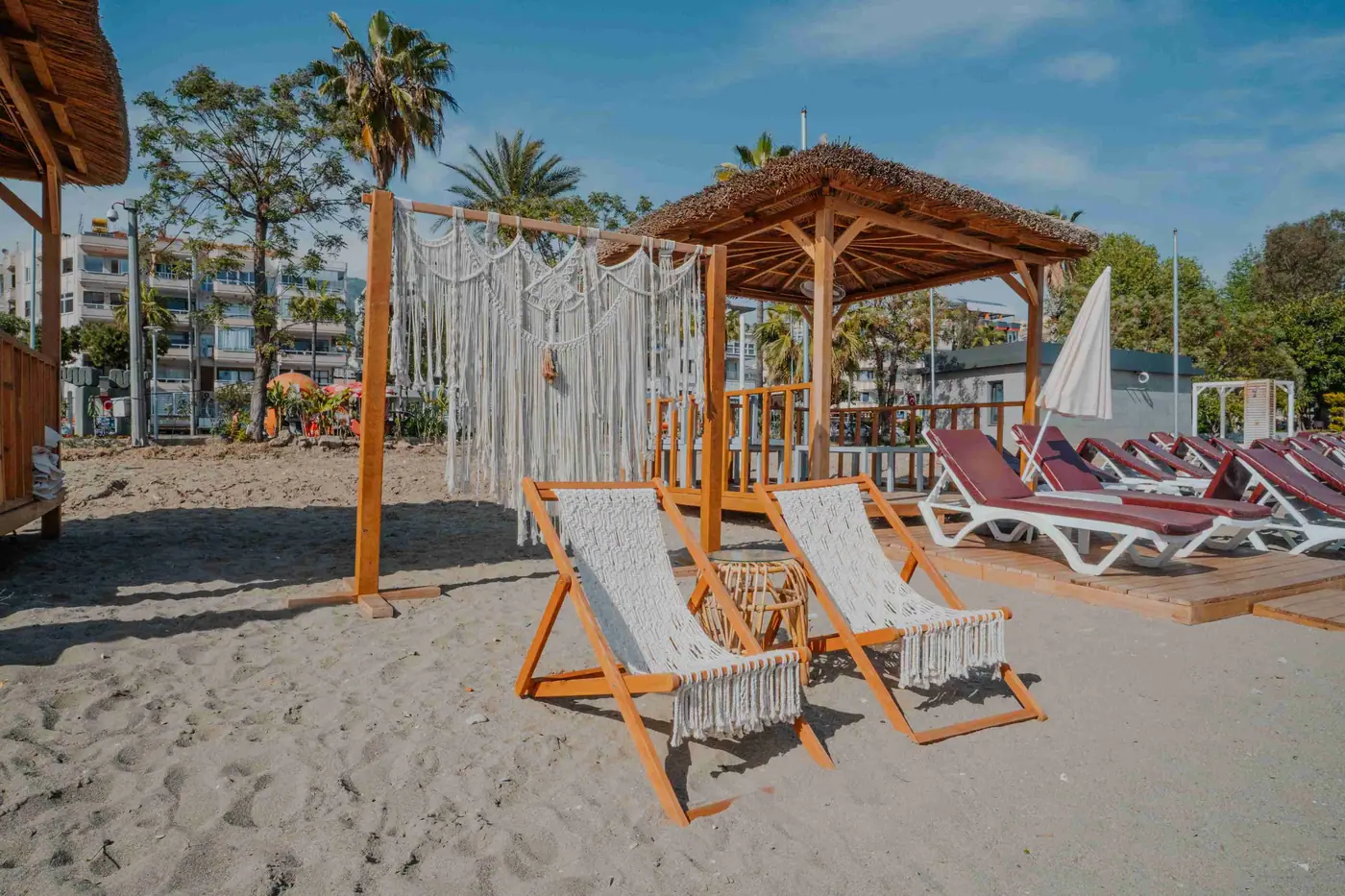 Private beach cabana